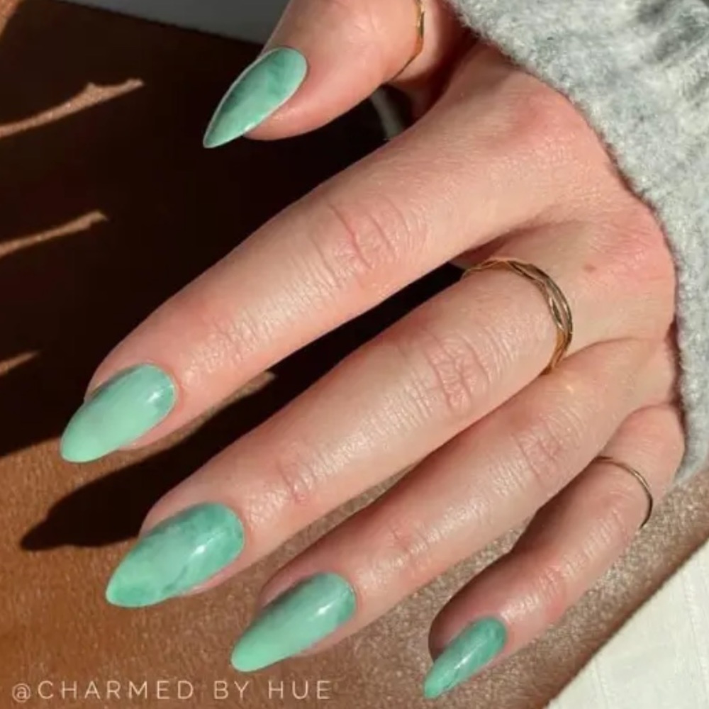 *Retired* Color Street: Jadey Business | Green Pastel Stone Spring Summer Jade